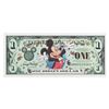 Image 1 : A Disney Dollars Walt Disney World 2000 $1 Bill.