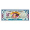 Image 1 : A Disney Dollars Mickey's 65th $1 Bill.
