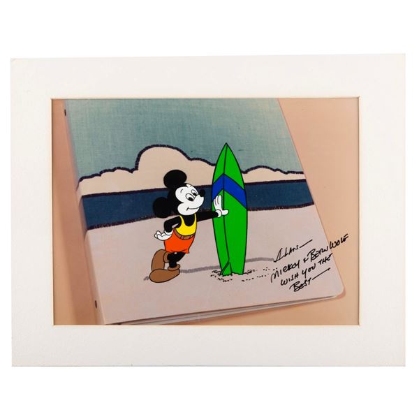 A Mickey Mouse Cel Signed By Bern Wolf.