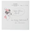 Image 1 : A Santa Mickey Drawing Signed By Ken Peterson.