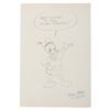 Image 1 : A Donald Duck Drawing Signed By Tony Strobl.
