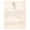 Image 1 : A Mickey Mouse Drawing and Letter from Leo Thiele.