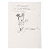 Image 1 : A Mickey Mouse Drawing Signed By Pete Hansen.