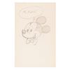 Image 2 : A Ralph Wright Signed Mickey Mouse Drawing.