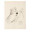Image 1 : A Baloo Drawing Signed By Vance Gerry.