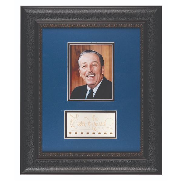 A Walt Disney Signature with Photo.