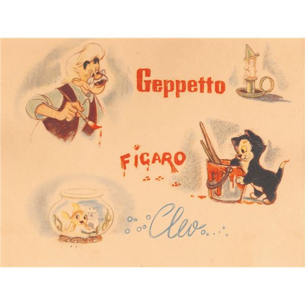 A "Pinocchio" Studio Fan Card.