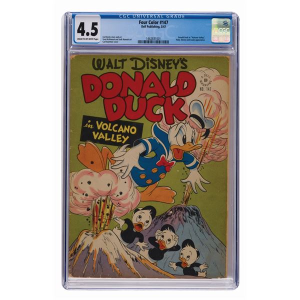A "Donald Duck in Volcano Valley" Comic Book.
