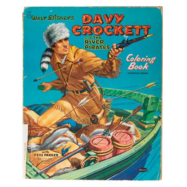 A Davy Crockett and The River Pirates Coloring Book