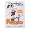 Image 1 : "Pinocchio" Theatrical Re-Release Press Book.