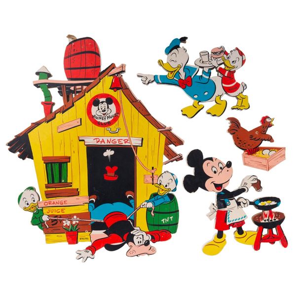A Set of Mickey Mouse Club Character Decorative Pieces.