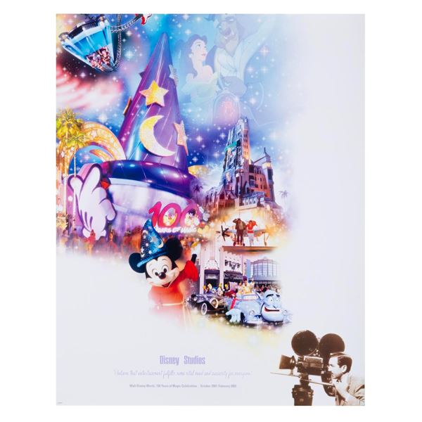 "100 Years of Magic Celebration" Disney Studios Poster.