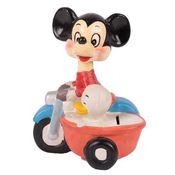 An Unusual Mickey Mouse Bobble Head Bank.