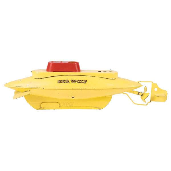 A Sutcliffe Sea Wolf Atomic Submarine Toy.