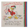 Image 1 : A 1940s Donald Duck Christmas Card.