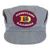 Image 1 : A Disneyland Railroad Maroon Patch Striped Hat.
