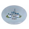 Image 1 : A Smoked Glass Disneyland Sleeping Beauty Castle Dish.