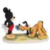 Image 2 : A Porcelain Mickey Feeding Pluto Figurine.