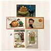 Image 2 : Halloween Holiday Greeting Postcards 10 Antique Cards