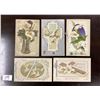 Image 1 : Winsch Novelty Booklet Holiday Greeting Postcards 16