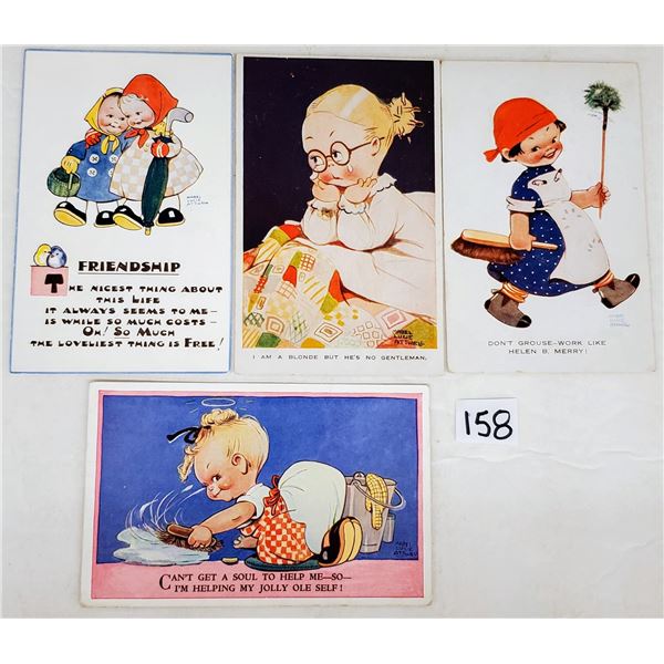 Signed Artist Mabel Lucie Atwell Greeting Postcards 10