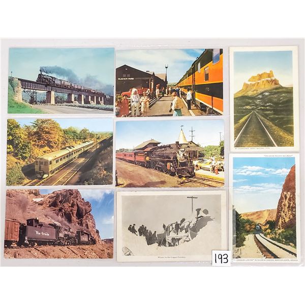Box of 400+ Trains & Railroad Postcards
