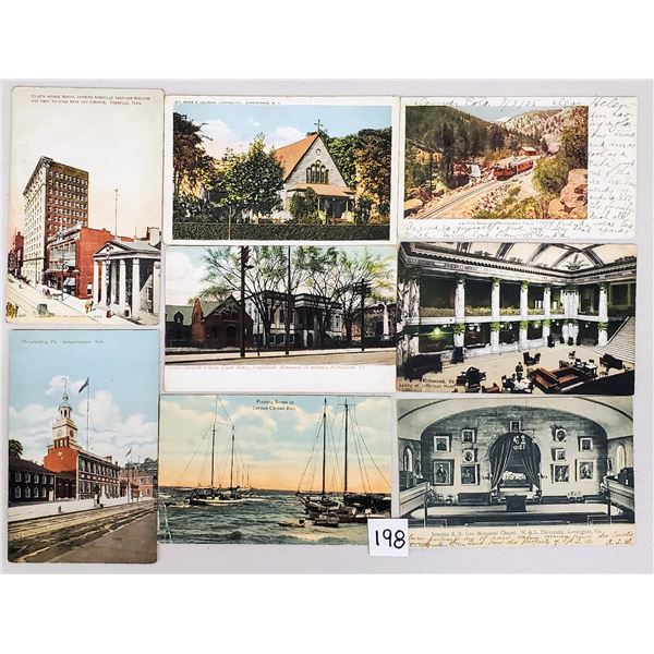 Box of USA Sorted State Postcards 400+