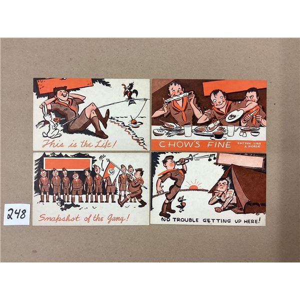 Boy Scouts & Scouting 8 Vintage Postcards