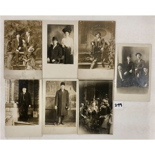 Real Photo Men with Hat Postcards 30