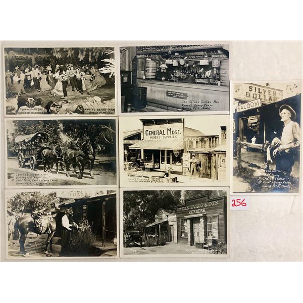 Real Photo Knott's Berry Farm Buena Park, California 7 Postcards