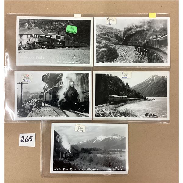 White Pass & Yukon Railroad Real Photo Postcards 5