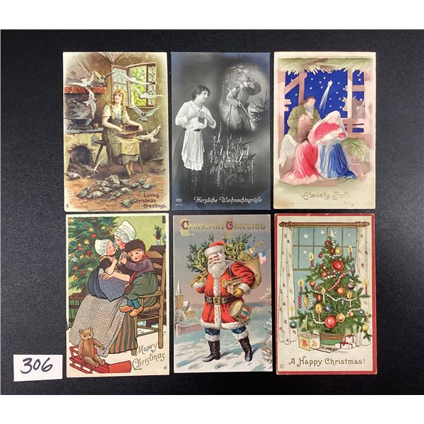 Christmas Holiday Greetings & Santa Postcards 25