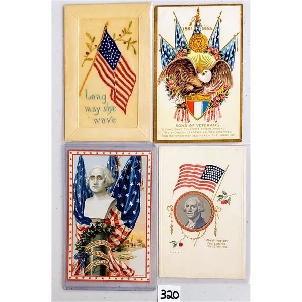 Patriotic Holiday Greeting Postcards 25