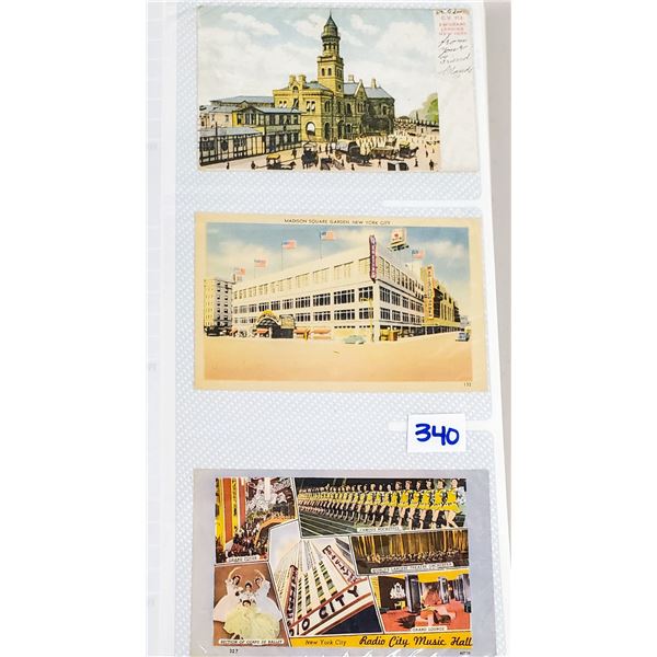 New York & New York City Postcard Album Approx. 290