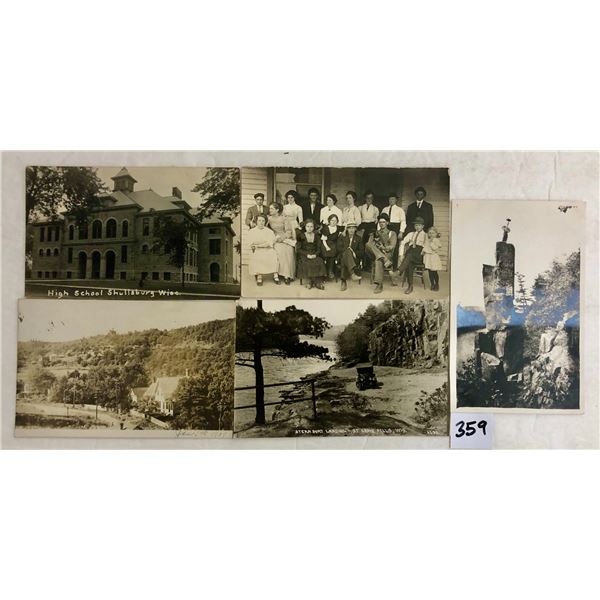 Wisconsin Real Photo Postcards Approx. 55