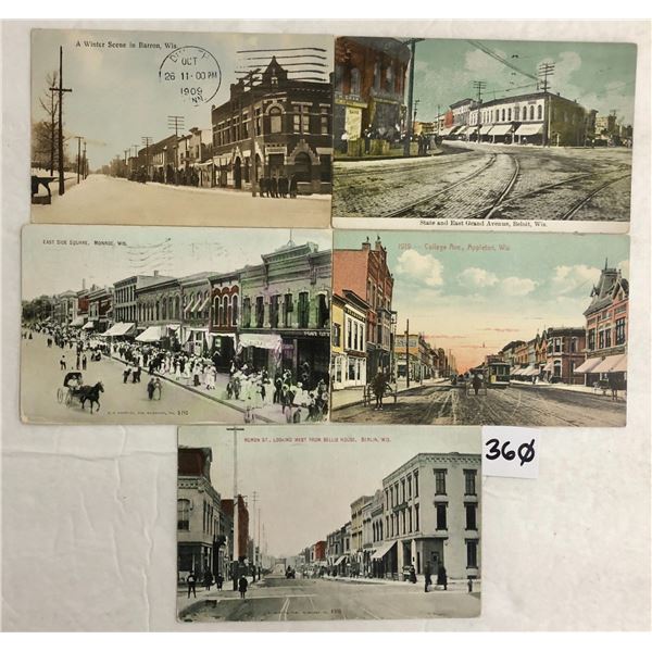 Wisconsin Main Street Postcards 25