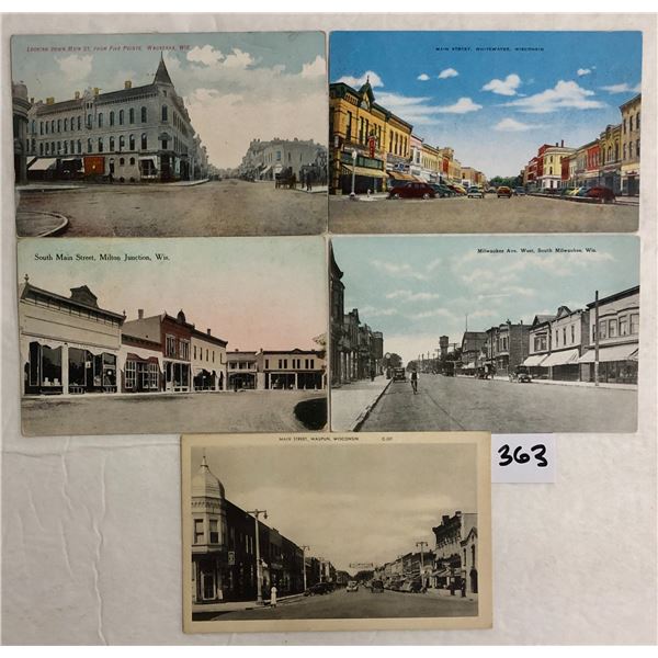 Wisconsin Main Street Postcards 21