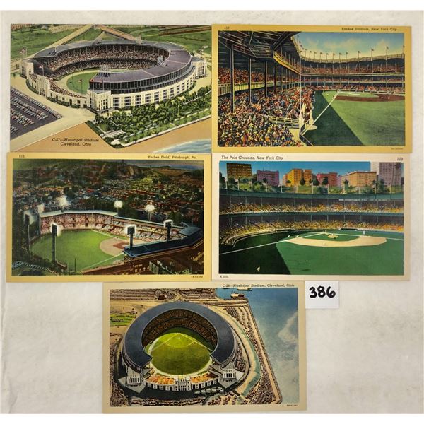 Sports - Major League Baseball Stadium Linen Postcards 5
