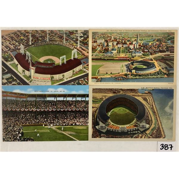Sports - Major League Baseball Stadium Linen Postcards 18