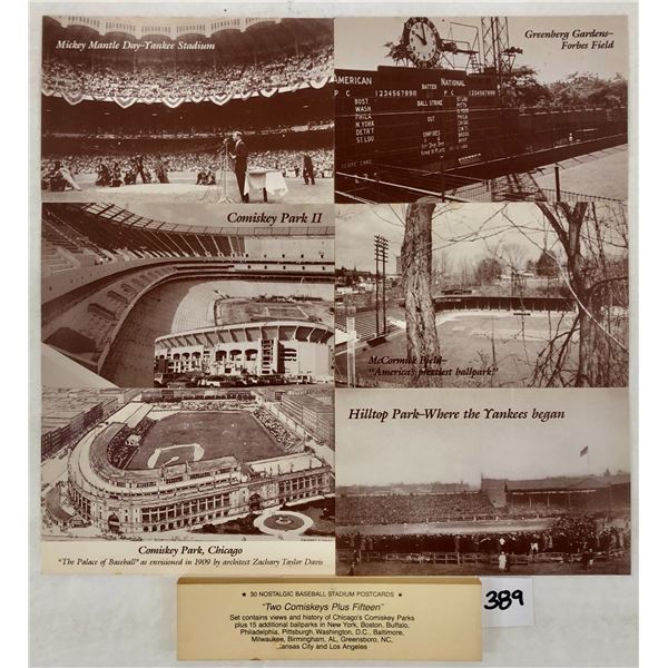 Sports - 30 Nostalgic Baseball Stadium Postcards by Vic Pallos