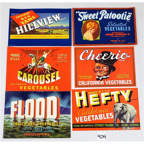 Ephemera - Vegetable Labels 20