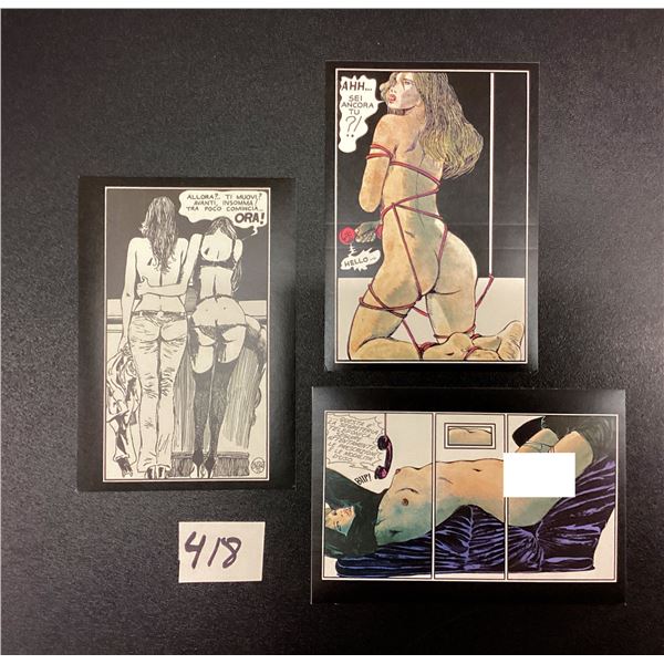 Set of 12 & Wrapper Ossessiono (Anita) Nude Women Postcards