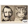 Image 1 : 3 Fantasy 2 View Postcards of Mans Face Turned Into Animals Face