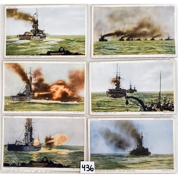 Set of 1-24 "Britain Prepared" Military Navy Postcards