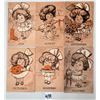 Image 2 : Set of 12 Months Children Postcards - 1 Halloween