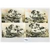 Image 1 : Set of 10 Black & White Clown Children Postcards