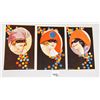 Image 2 : Set of 6 Nanni Art Deco Pretty Ladies in Hats with Masks Postcards