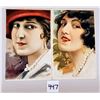 Image 1 : 4 Pretty Lady Greeting Postcards