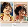 Image 1 : 4 Signed Artist Pretty Lady Postcards