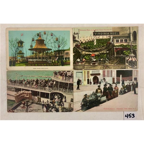 10 Coney Island, New York Amusement Park Postcards